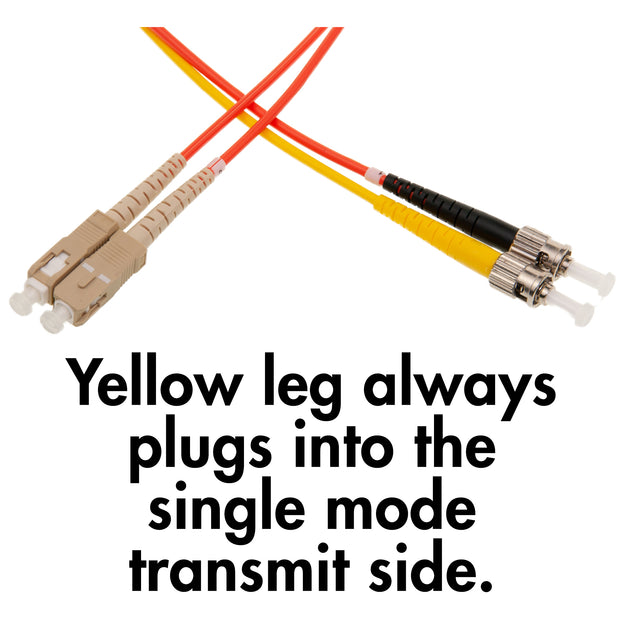 Mode Conditioning Cable ST / SC, OM1 Multimode, 62.5/125