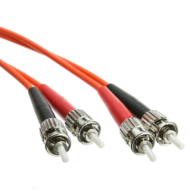 ST/ST OM1 Multimode Duplex Fiber Optic Cable, 62.5/125