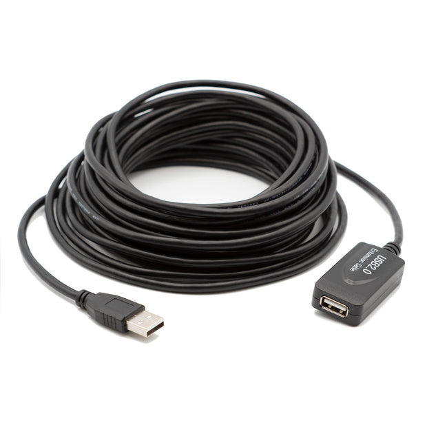 USB 2.0 High Speed Active Extension Cable, USB Type A Male to Type A Female, 30 foot long