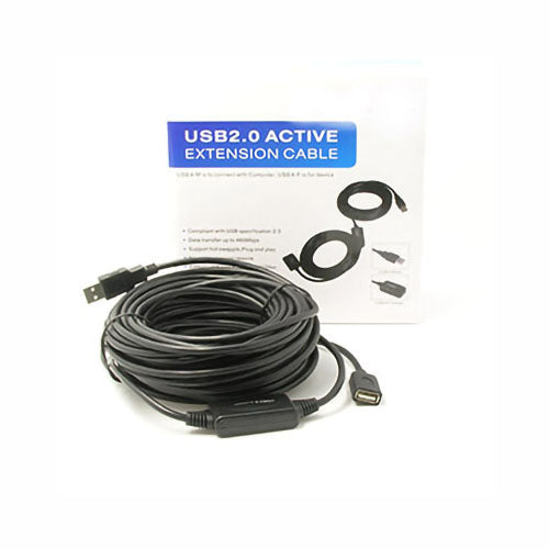 USB 2.0 High Speed Active Extension Cable, USB Type A Male to Type A Female, 50 foot